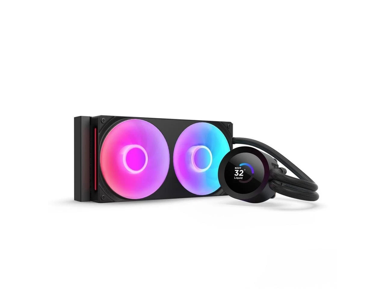NZXT KRAKEN PLUS RGB 240 MM BLACK AIO LIQUID COOLER WITH 1.54" LCD & RGB CORE SI