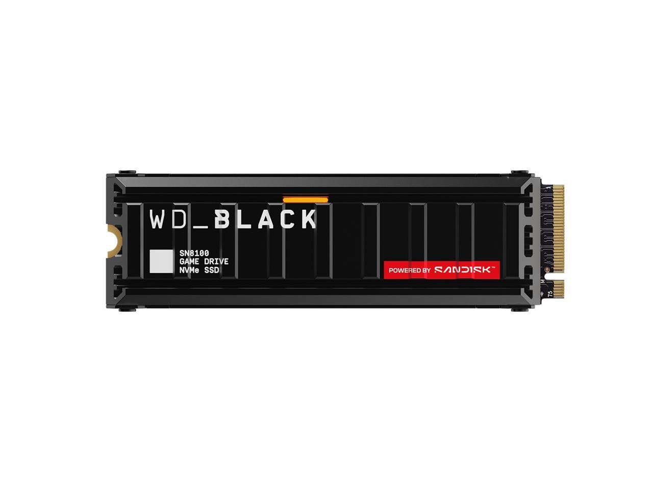 WD_BLACK SN8100 NVMe SSD - 1TB, With Heatsink, M.2 2280 PCI-Express 5.0x4