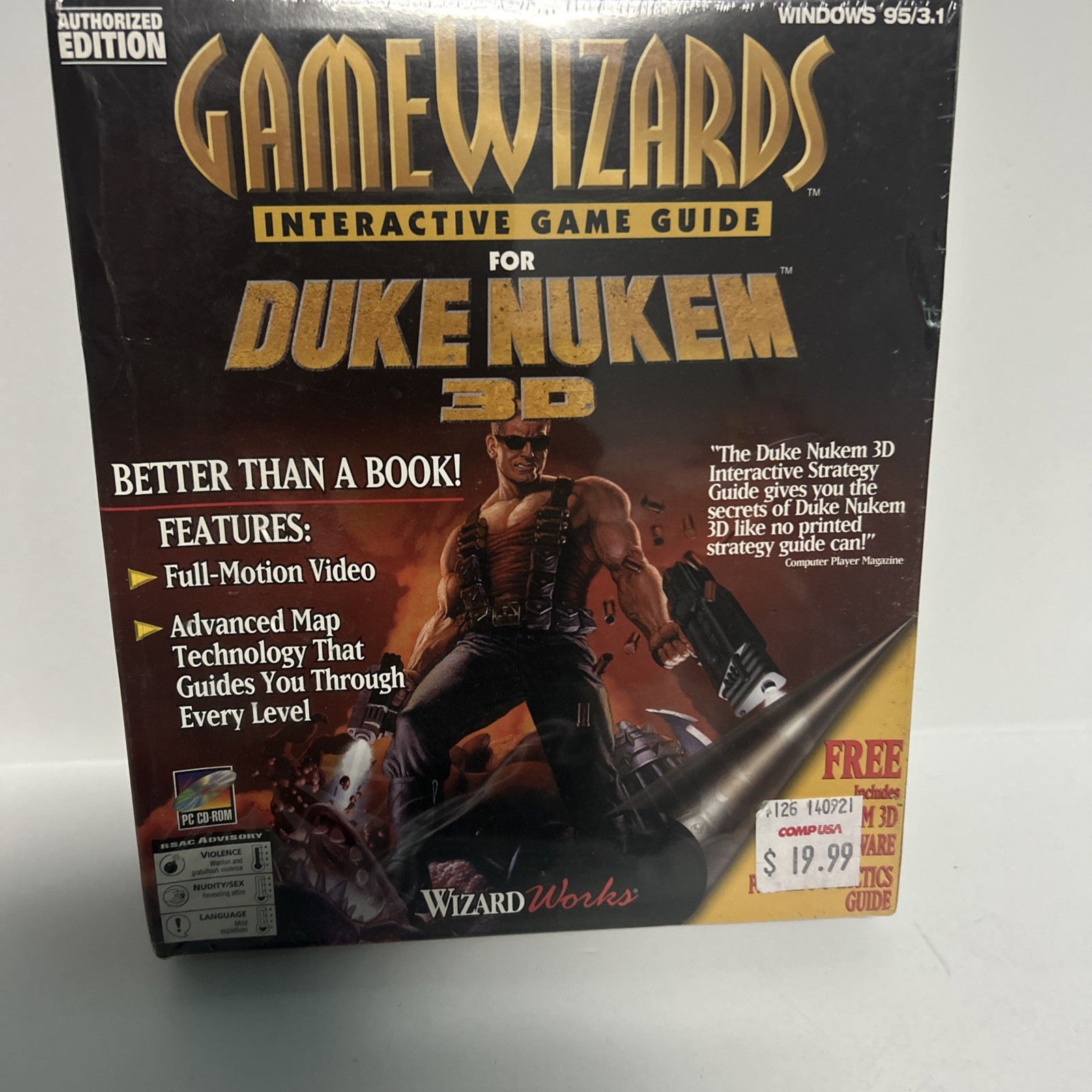 GameWizards Duke Nukem 3D Interactive Game Guide Big Box Sealed