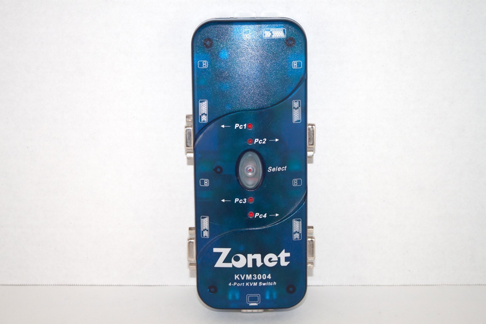 Zonet KVM3004 4-Port KVM Switch with Cables