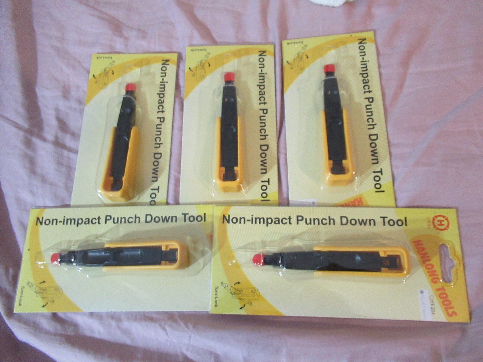 Lot of Five Non-impact no impact non impact Punch Down Tool  NEW Hanlong Tools