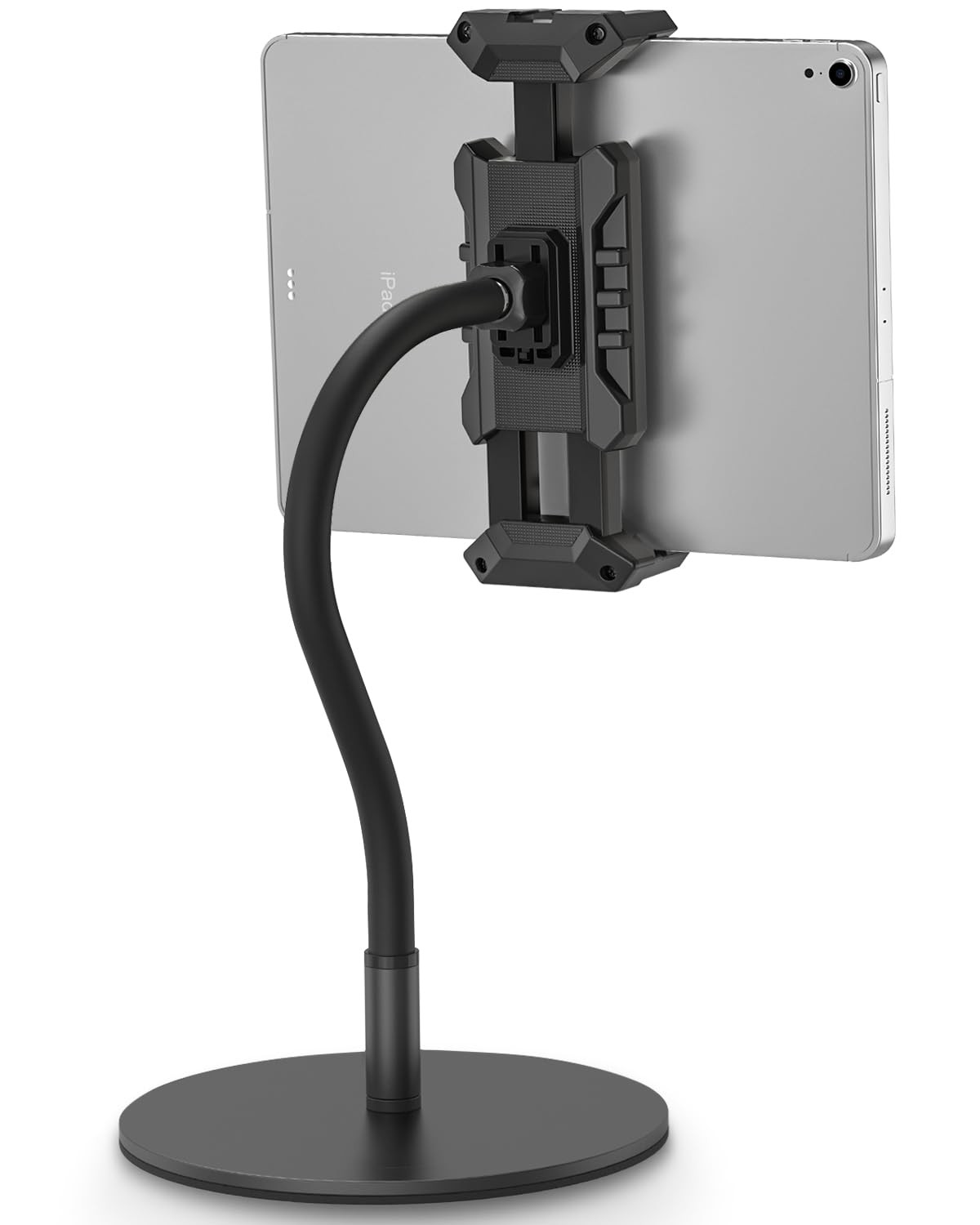 Tablet Stand for Desk, Adjustable Gooseneck Tablet Holder with 360° Rotation ...