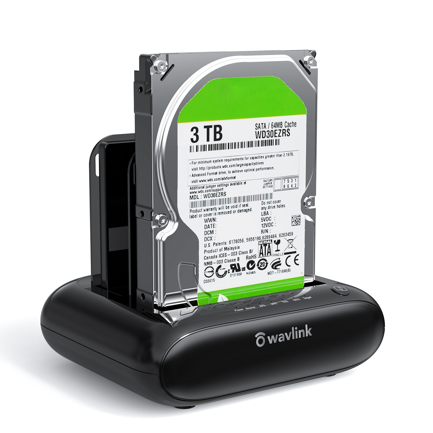 WAVLINK USB 3.0 SATA HDD SSD Docking Station Offline Clone 2.5"/3.5" Hard Drive