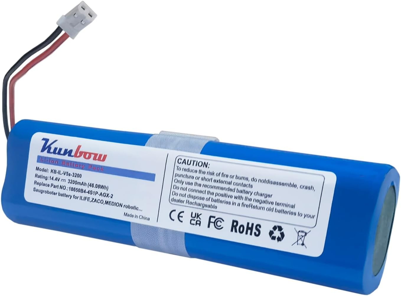3200mAh Replacement Battery for iLife Zaco V5s Pro V5x V4 V3s Pro V8s V50 V80