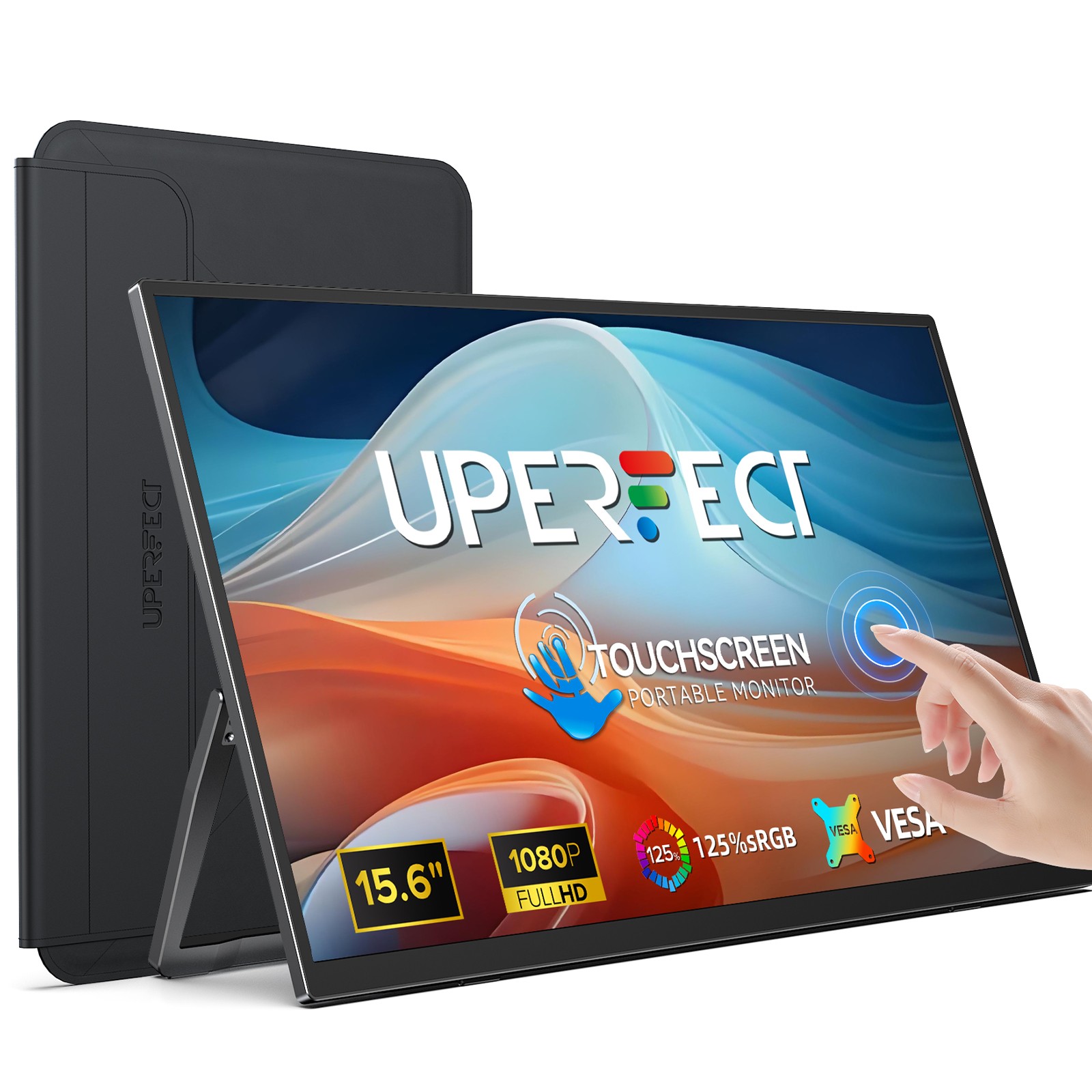 UPERFECT 15.6 Inch Touchscreen Monitor USB-C Monitor Portable Monitor 1920x1080
