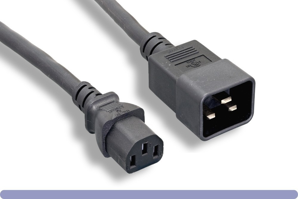 Power Cord, C13-C20, 15 Amp 250V 15 feet