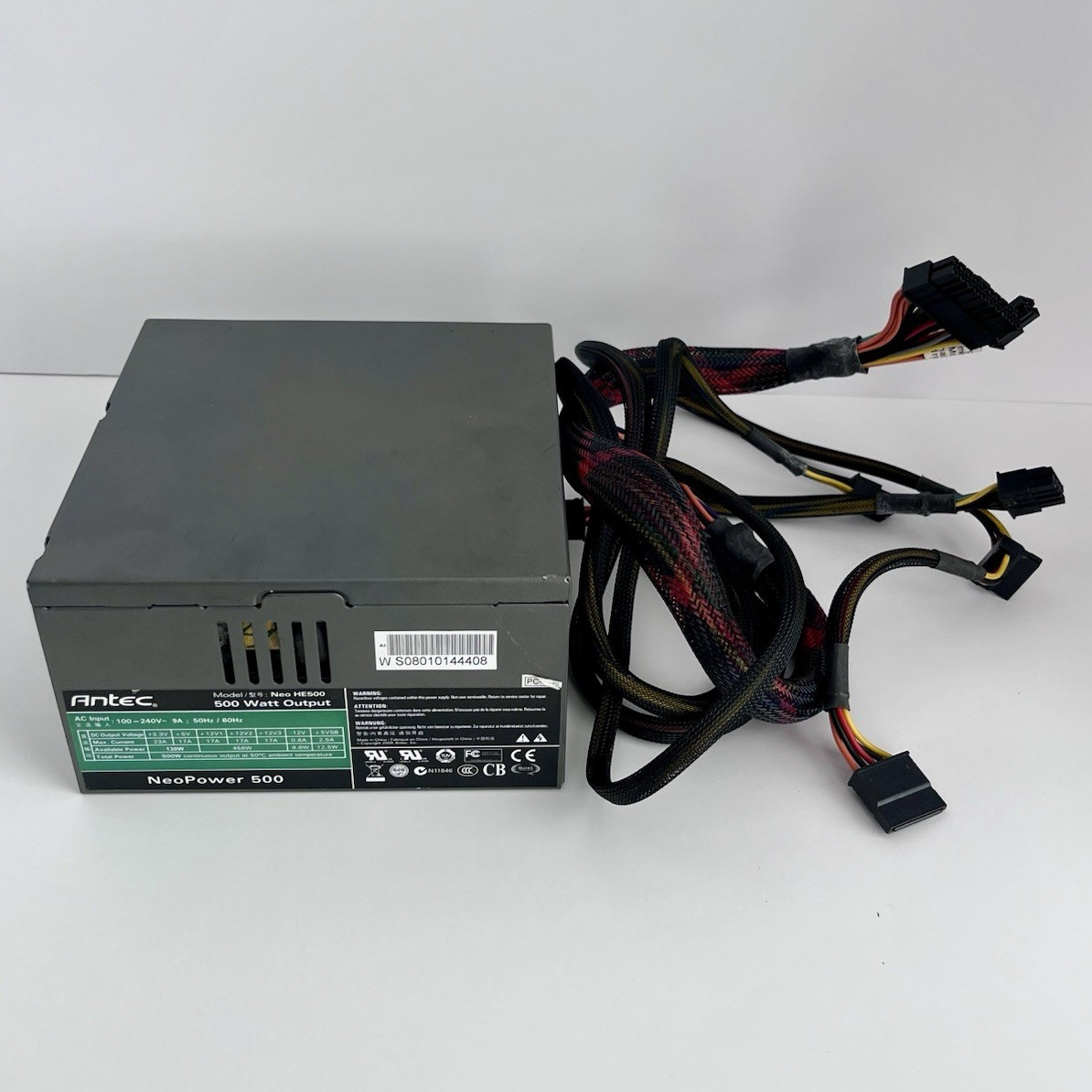 Antec NeoPower 500 Neo HE500 500W Modular ATX Power Supply PSU untested