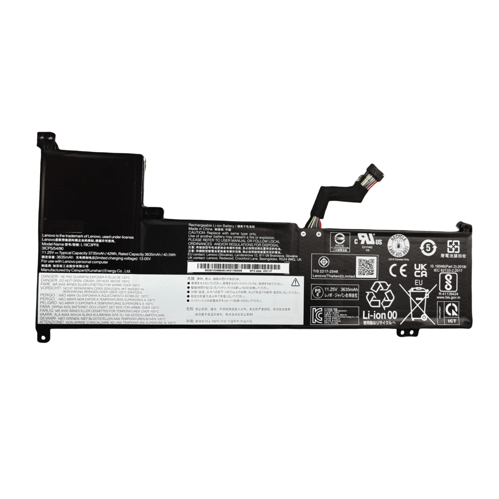 New  L19C3PF6 L19L3PF4 Battery for  Ideapad 3-17IML 3-17ADA05 S3503