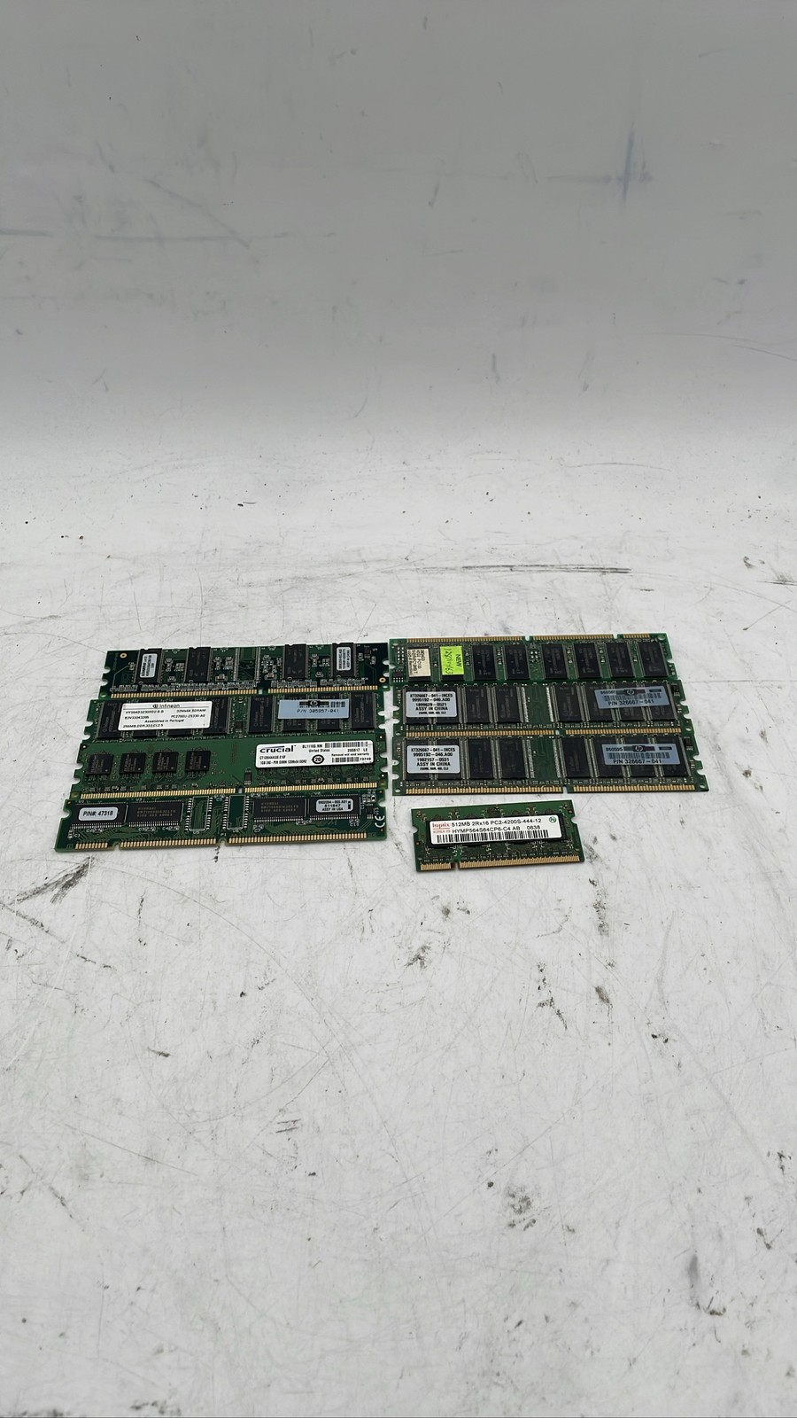 Crucial 1GB DDR2 667MHz HP Kingston Hynix Desktop Laptop Lot of 8 Mixed PC RAM
