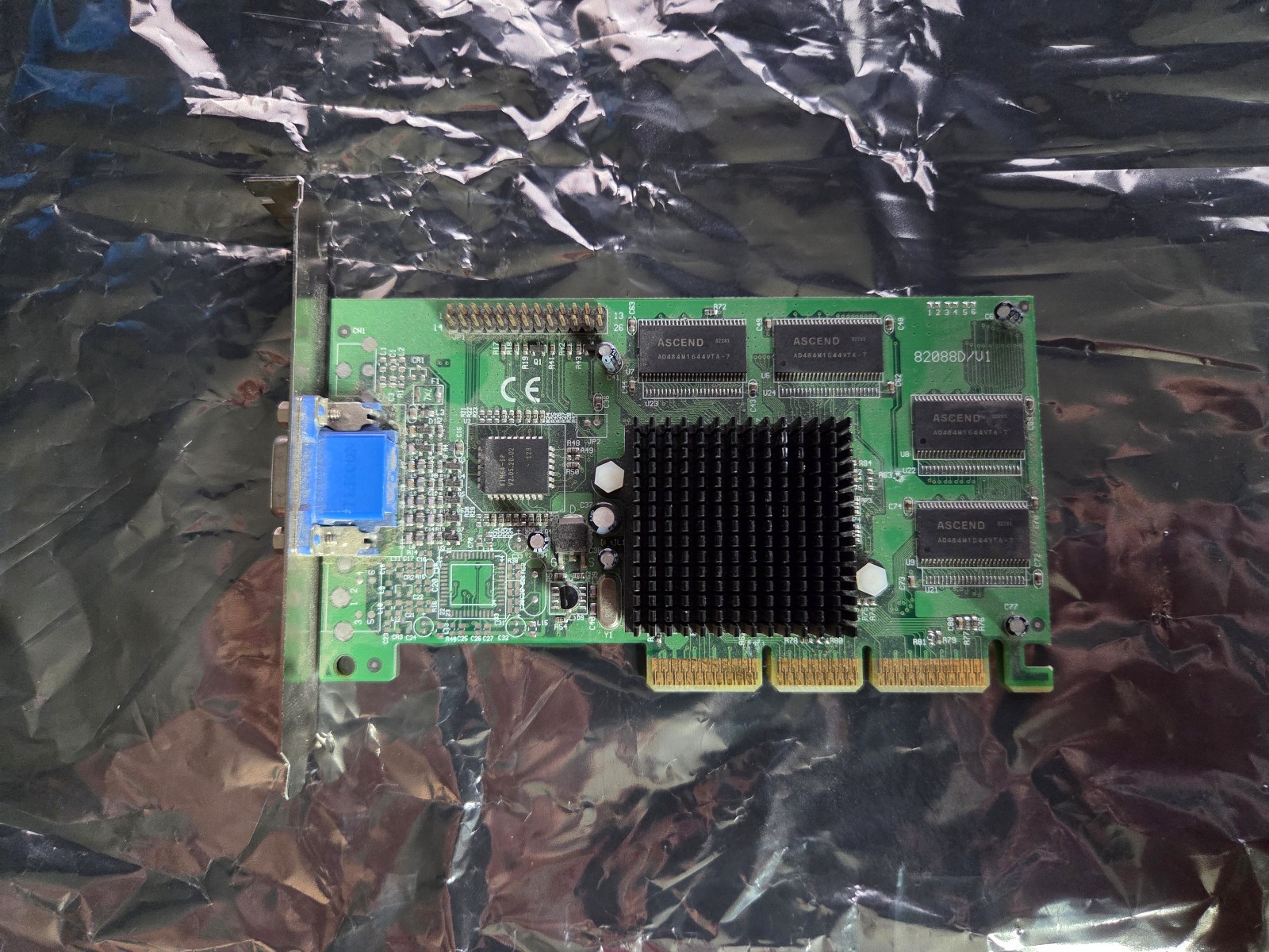 Vintage Jaton 3DForce B-32Plus 32MB VGA nVidia AGP 82088 Video Graphics Card