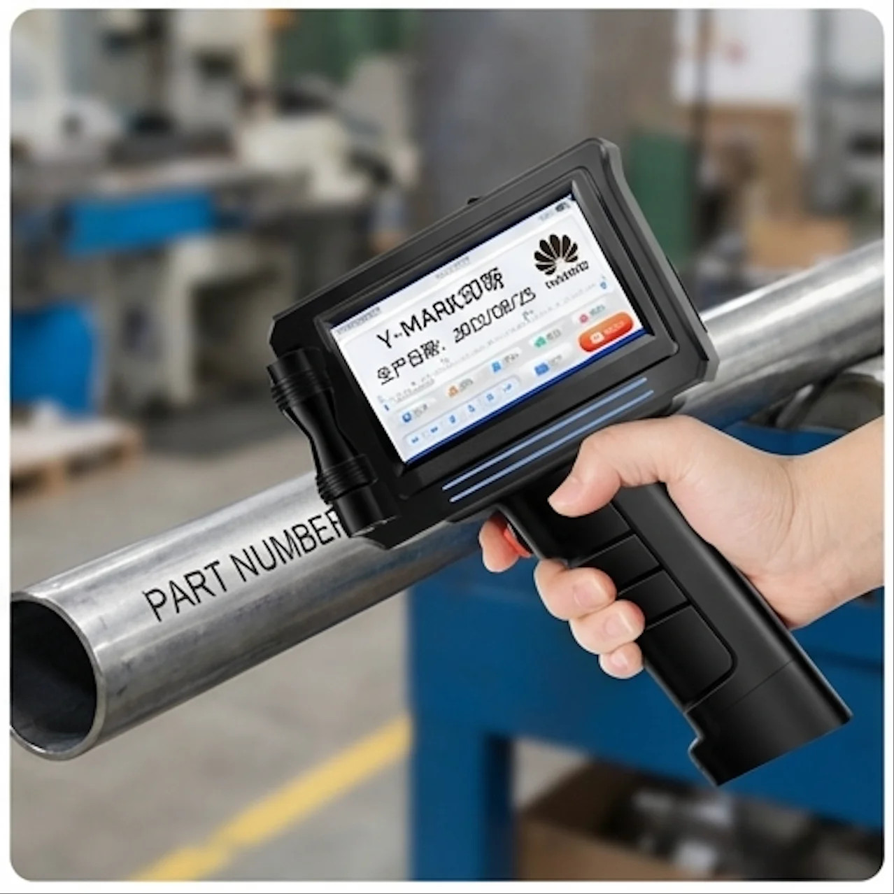 12.7mm Handheld Inkjet Printer for Label Mask Date Bar Code Printing