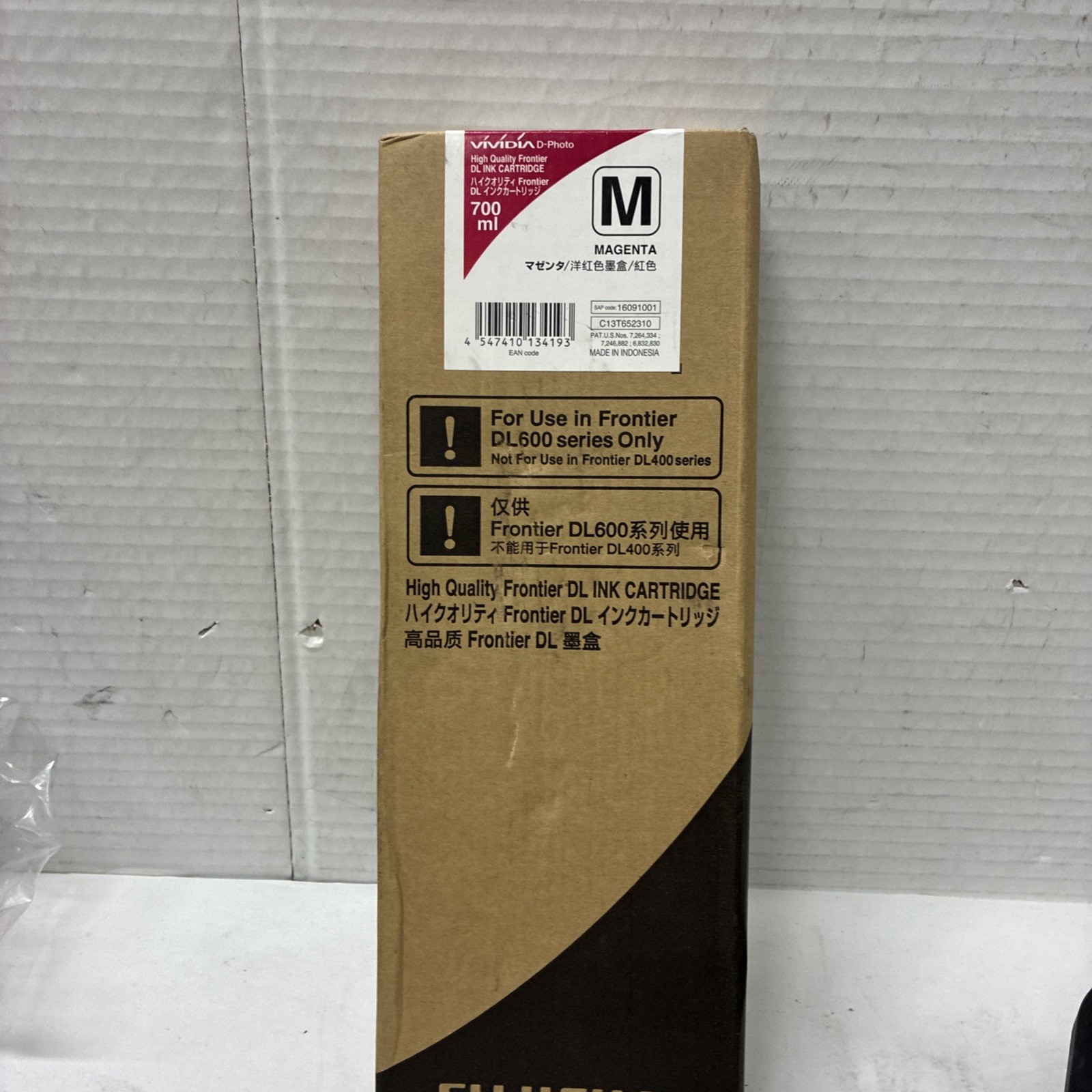 Fujifilm Vividia D-Photo High Quality 700ML Magenta DL Ink Cartridge, EXP - 2028