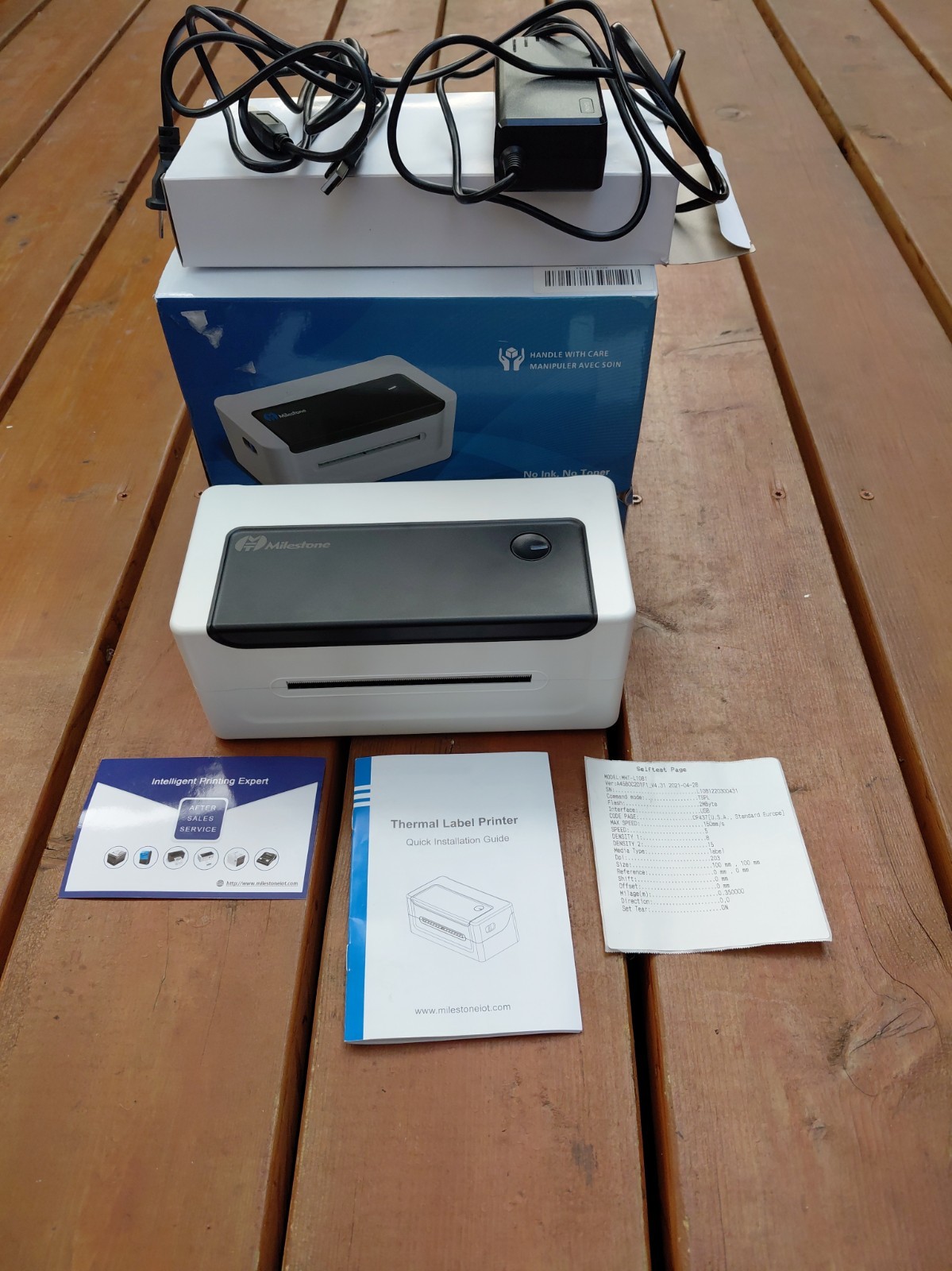 Milestone Thermal Label PrinterMHT L1081  4x6 Printer box4