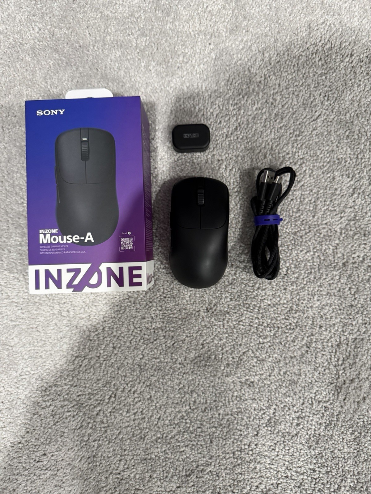 Sony INZONE Mouse-A Lightweight Optical Switch Wireless 8K Gaming Mouse (Black)