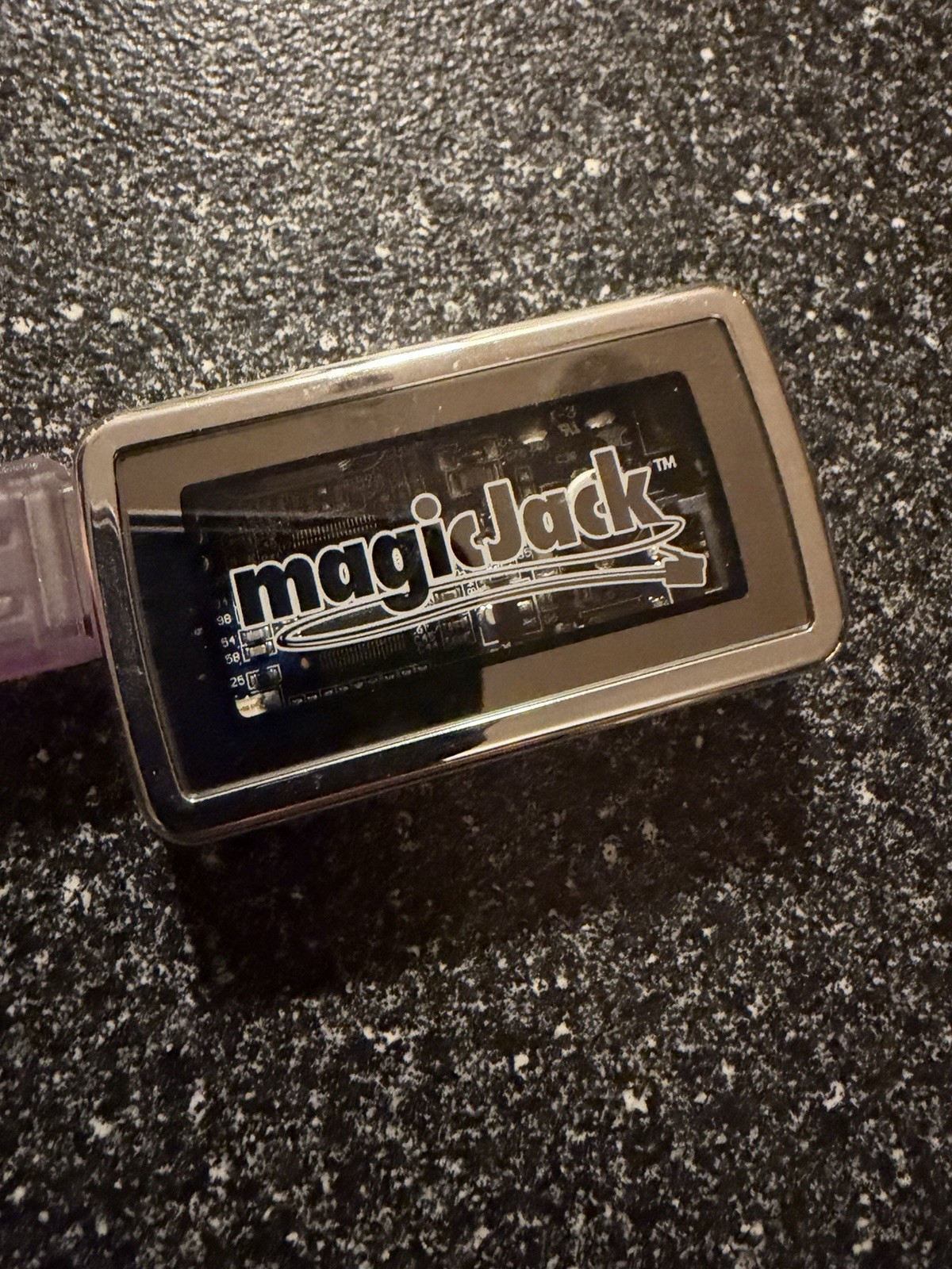 MagicJack Original A921 USB VoIP Phone Adapter Silver Vintage