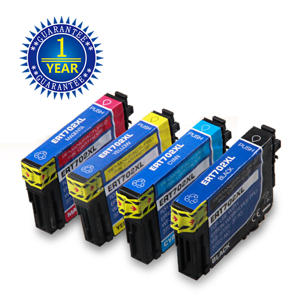 Multiple T702XL T702-XL Ink Cartridge for 702 Workforce Pro WF-3720 WF-3730 3733