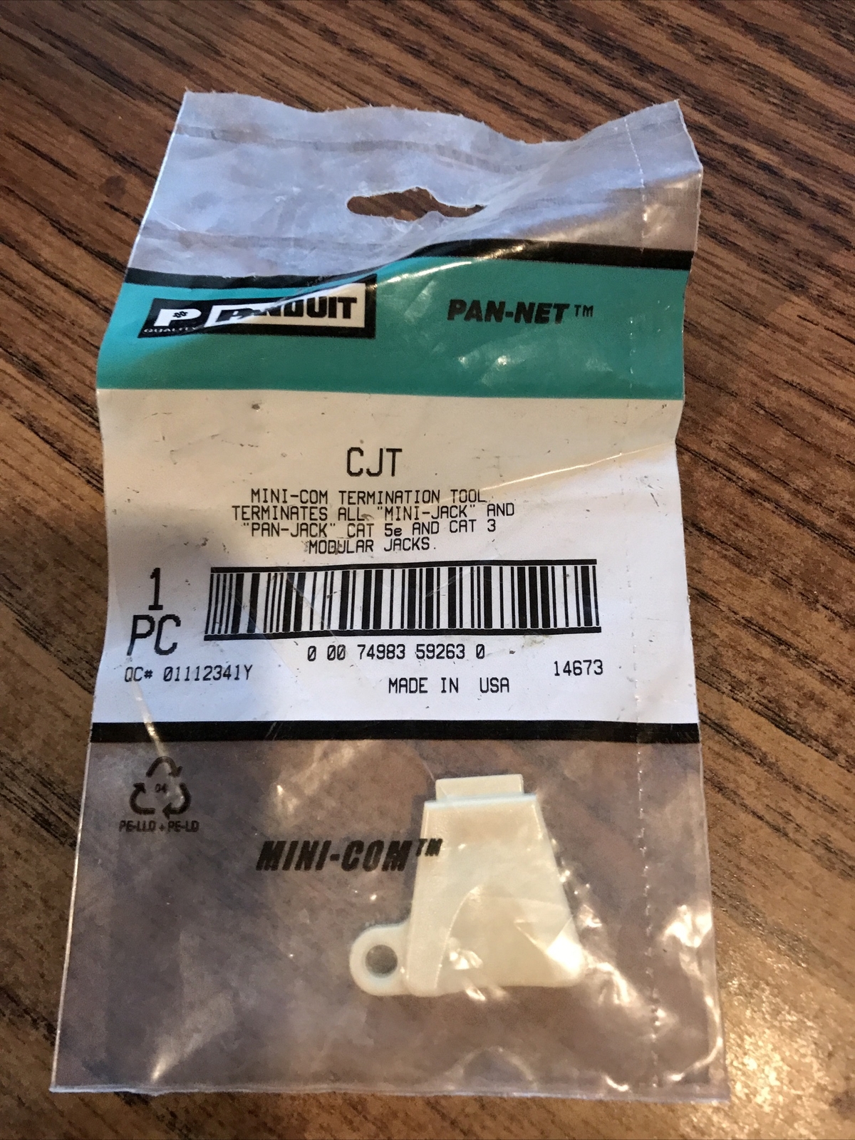 Panduit CJT Termination Tool for Mini-Com Mini-Jack & NetKey Jack Modules RMCJT