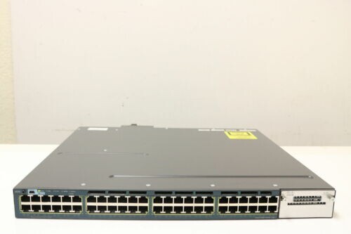 Cisco WS-C3560X-48P-S • 48-Port PoE+ Gigabit Switch 1x C3KX-PWR-715WAC