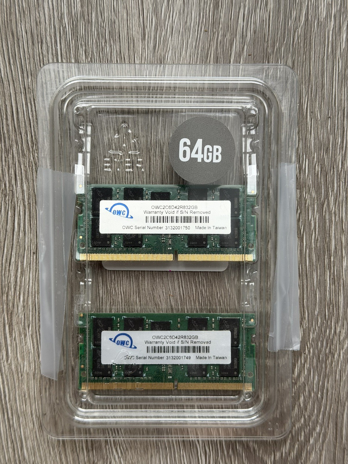 OWC 64GB (2x32GB) DDR4 2666MHz ECC SODIMM 260pin Memory RAM OWC2C6D42R8064P
