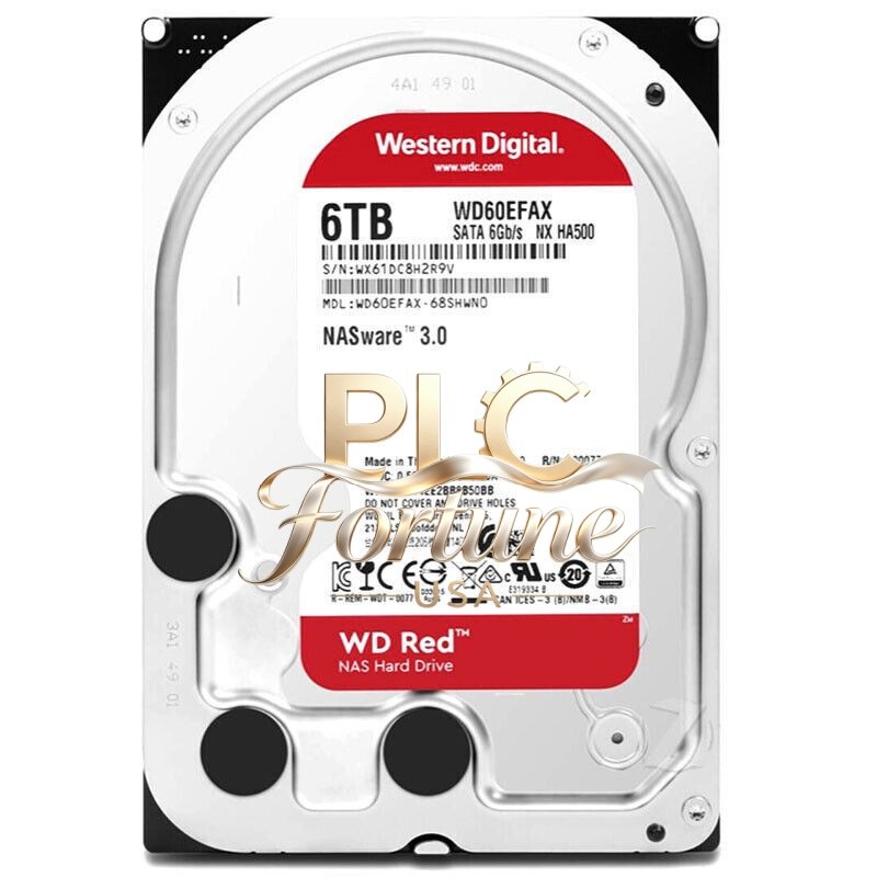 NEW Western Digital WD60EFAX WD60EFAX-68SHWN0 6TB 5400RPM SATA 6Gbs 3.5" NAS HDD