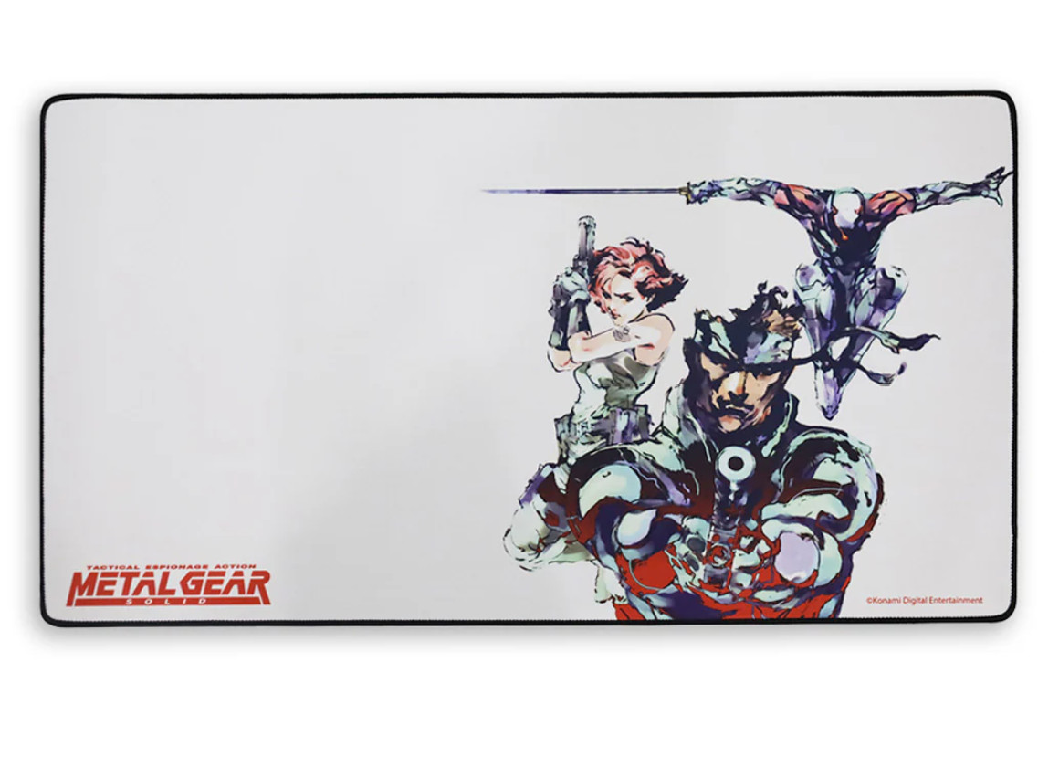 Metal Gear Solid Gaming Desk Mat Mouse Pad MGS Snake Gray Fox Meryl