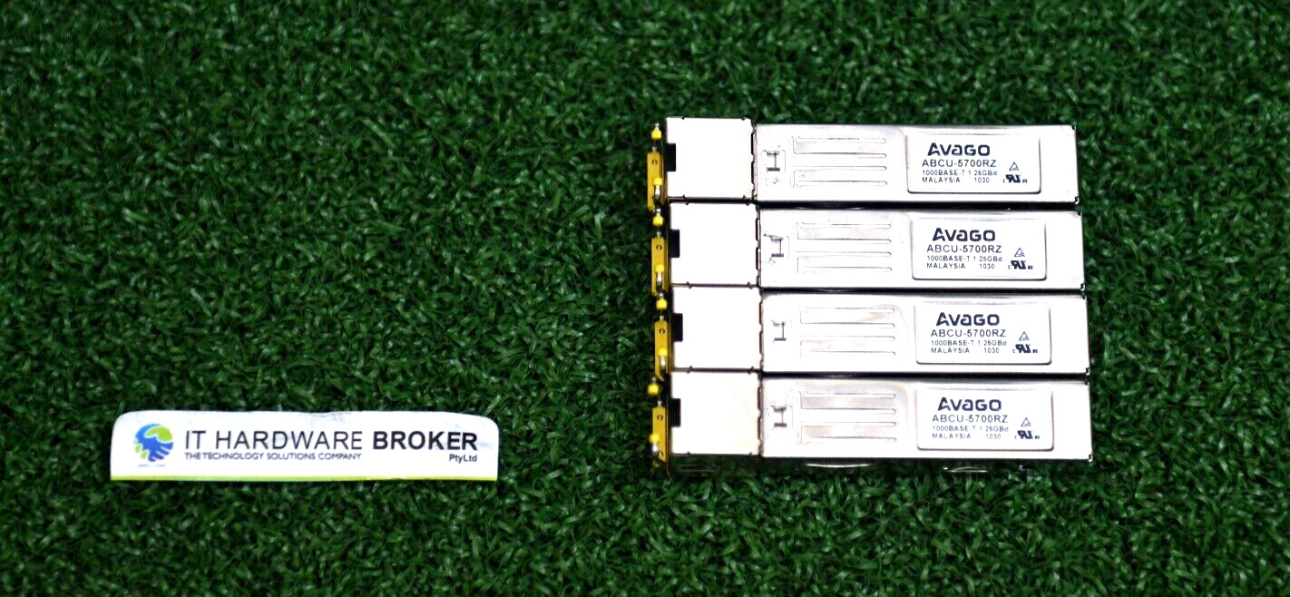 Lot of 4 x AVAGO ABCU-5700RZ 1000BASE-T SFP+ Module - 1 Year Warranty TaxInv
