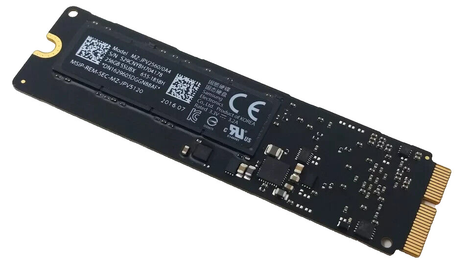 256GB PCIe SSD 13" MacBook Air A1466 Year 2013, 2014, 2015, 2016, 2017 Original