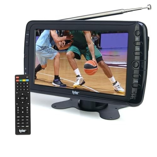 7 Inch LCD Monitor Portable TV, HDMI USB Input, Rechargeable Battery