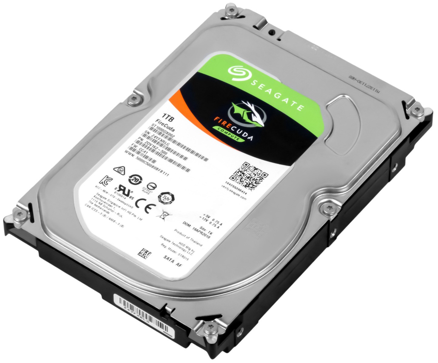 HARD DRIVE SEAGATE FireCuda ST1000DX002 1TB 8GB SSD 7.2K SATA III 3.5''