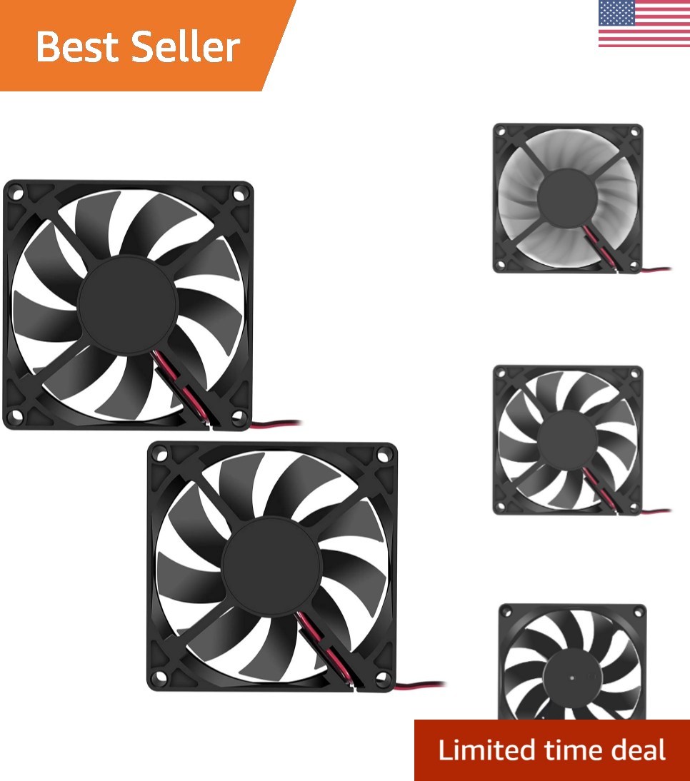 Professional 2-Pack DC 24V 8015 Cooling Fans for Enhanced 3D Printing Experience