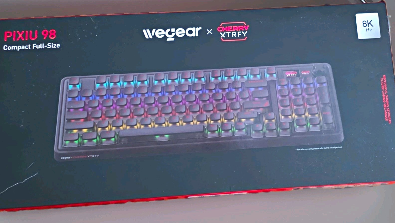 Weg ear PIXIU 98 Mechanical 8K Hz Wireless/Bluetooth/Wired RGB Keyboard Black