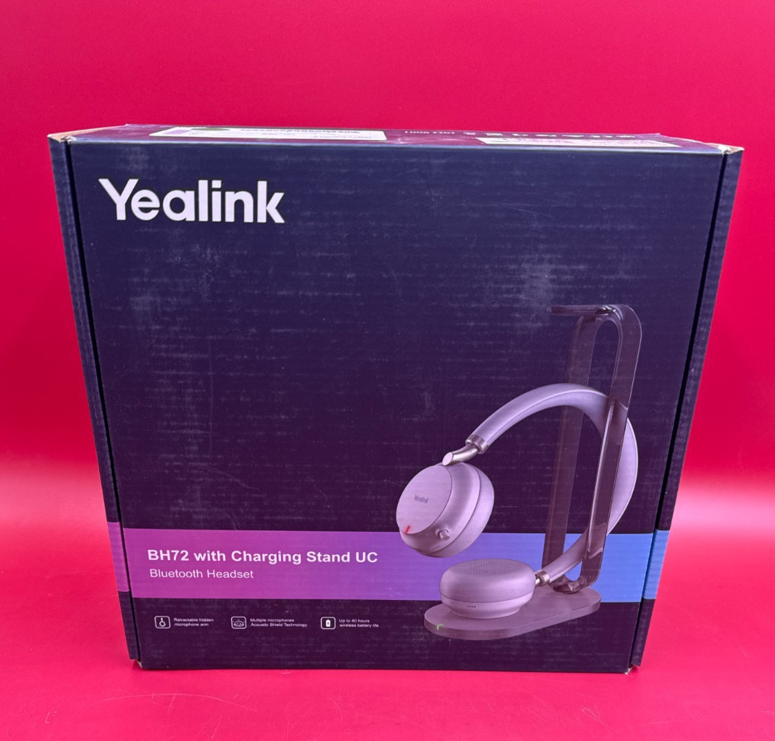 Yealink BH72 Bluetooth Headset with Charging Stand 1208615 ✅❤️️✅❤️️ BRAND NEW