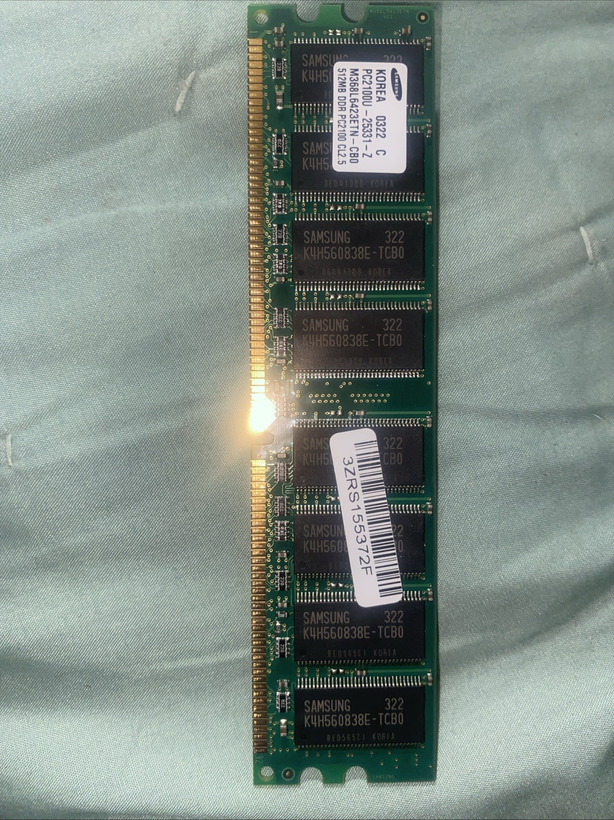 Samsung M368L3223DTL-CB0 COMPAQ 175924-001 256MB 333MHZ PC2100 DDR-266MH RAM Tes