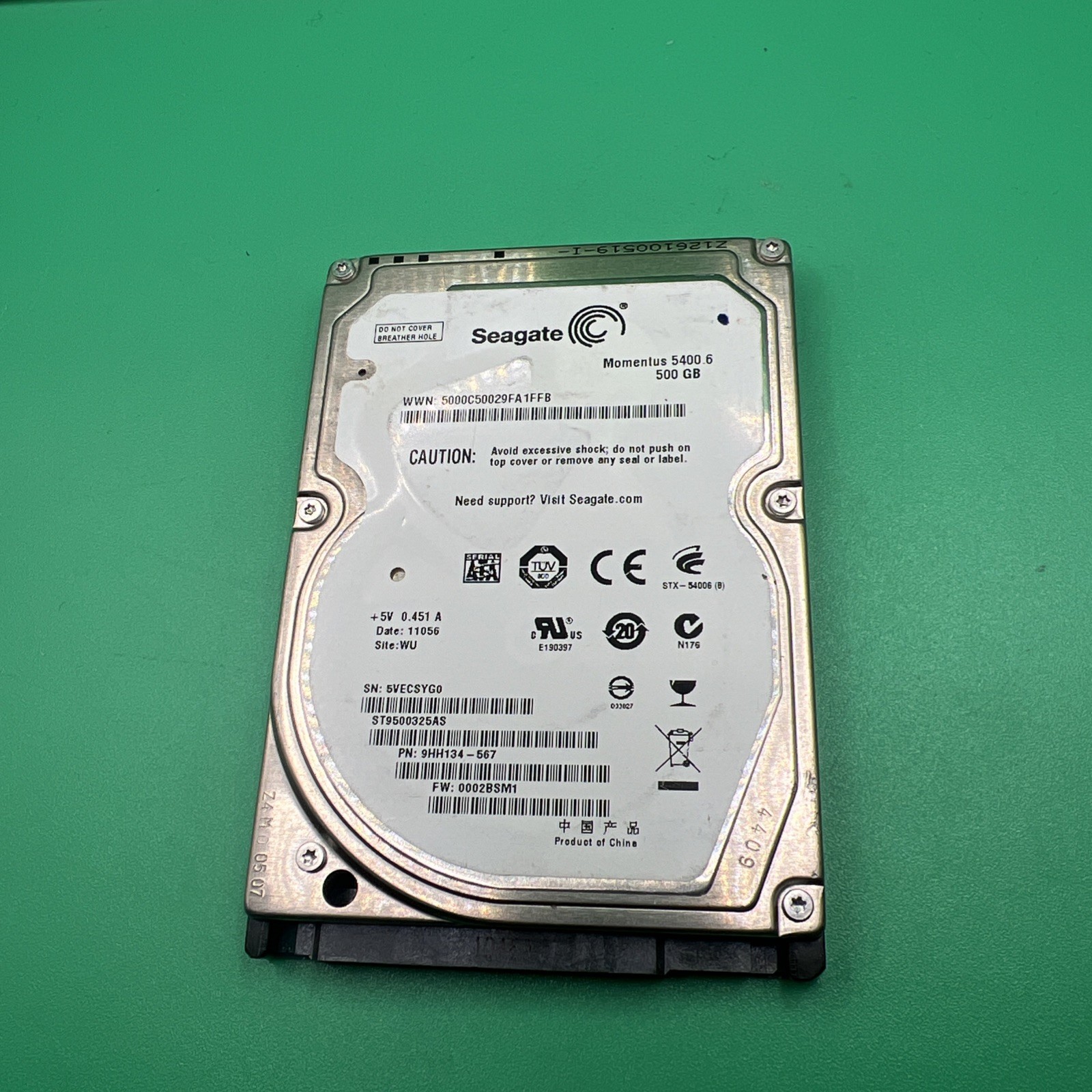 Seagate ST9250315AS 250GB  5400RPM 2.5" SATA 3.0Gb/s Laptop PS4 XBOX Drive