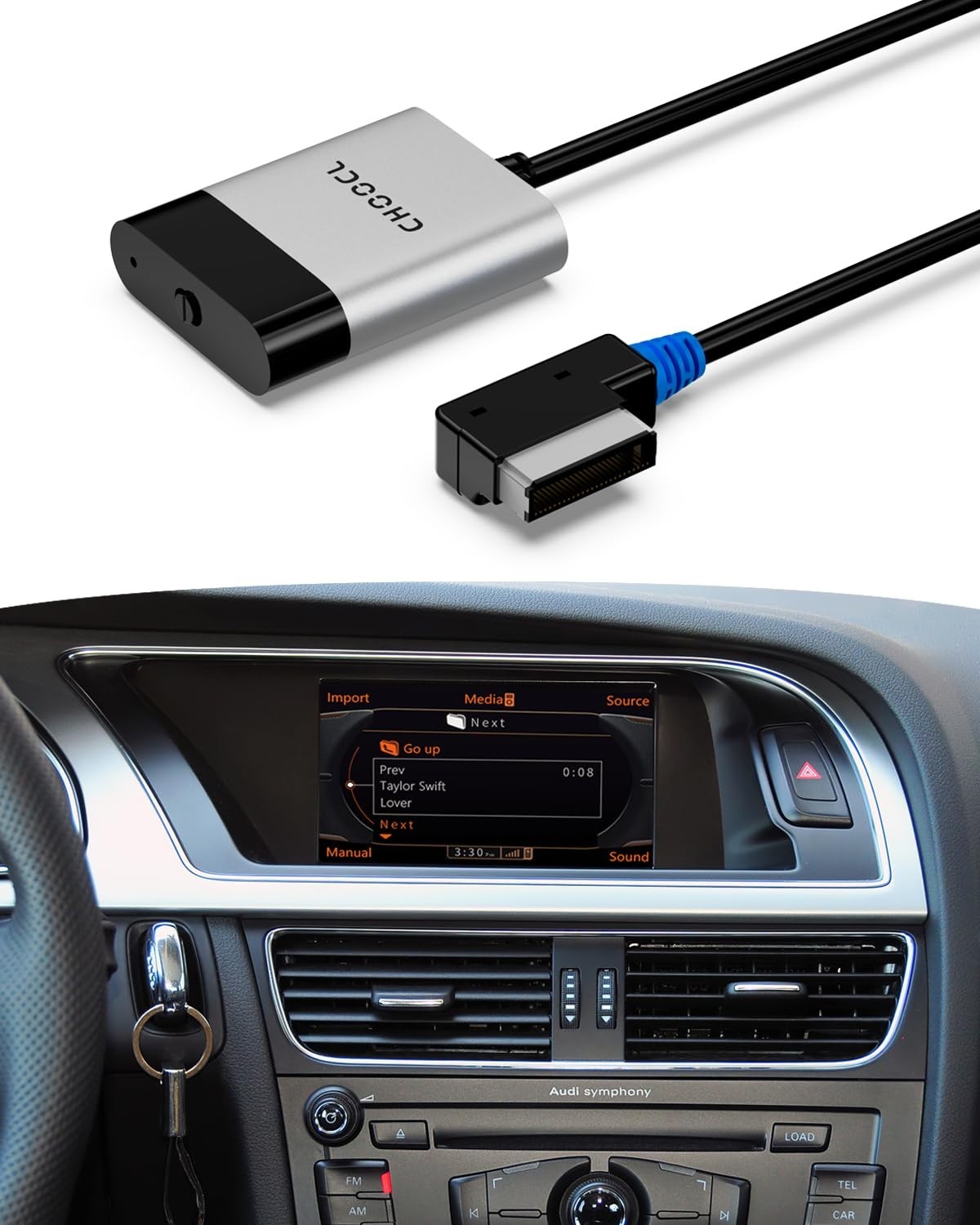 Bluetooth Adapter for Audi MMI 3G/3G+, Volkswagen AMI Music Receiver, Wireless A