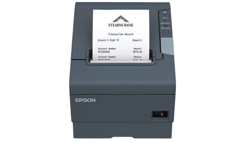 Epson TM-T88V Direct Thermal POS Receipt Printer USB Parallel P/N: C31CA85834