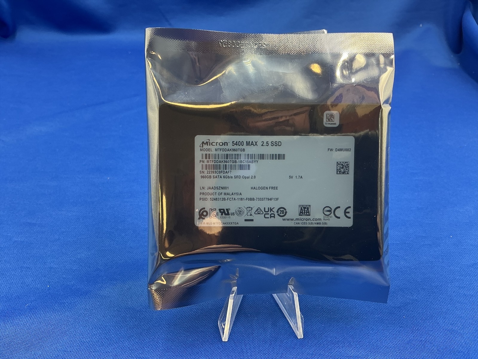 MTFDDAK960TGB MICRON 5400 MAX 960GB SATA 6Gb/s 2.5" SSD MTFDDAK960TGB-1BC15ABYY