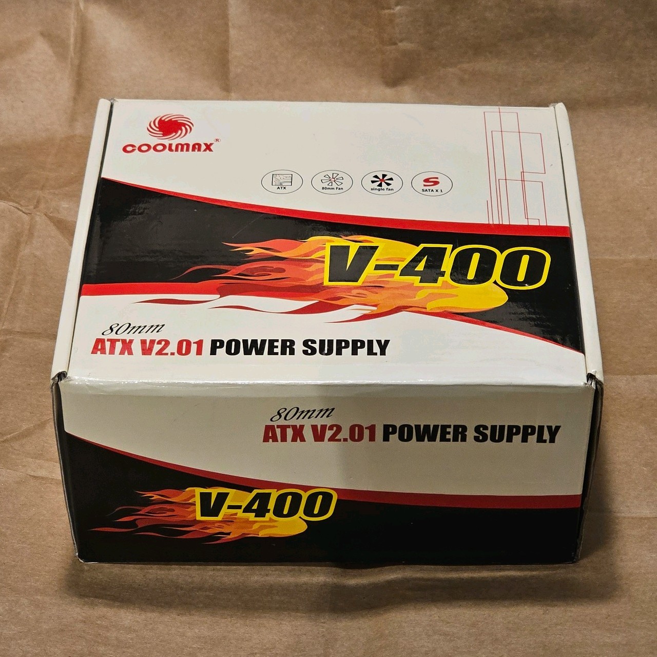 Coolmax 400 Watt ATX Computer Power Supply Unit CX-Series V2.01 VINTAGE WORKS