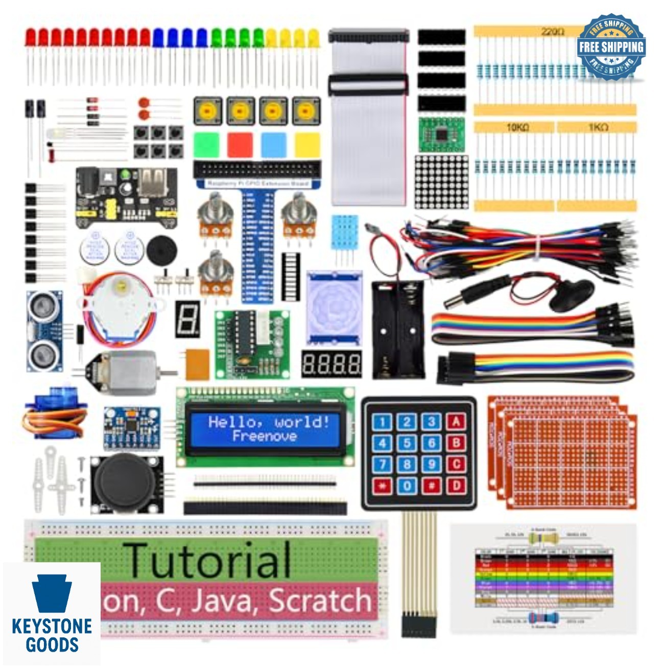 Ultimate Starter Kit for Raspberry Pi 5 4 Zero 2 W 223 Items 128 Projects