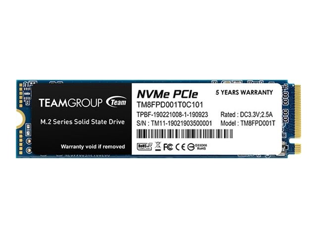 Team Group MP33 Pro SSD 1 TB internal M.2 2280 PCIe 3.0 x4 TM8FPD001T0C101