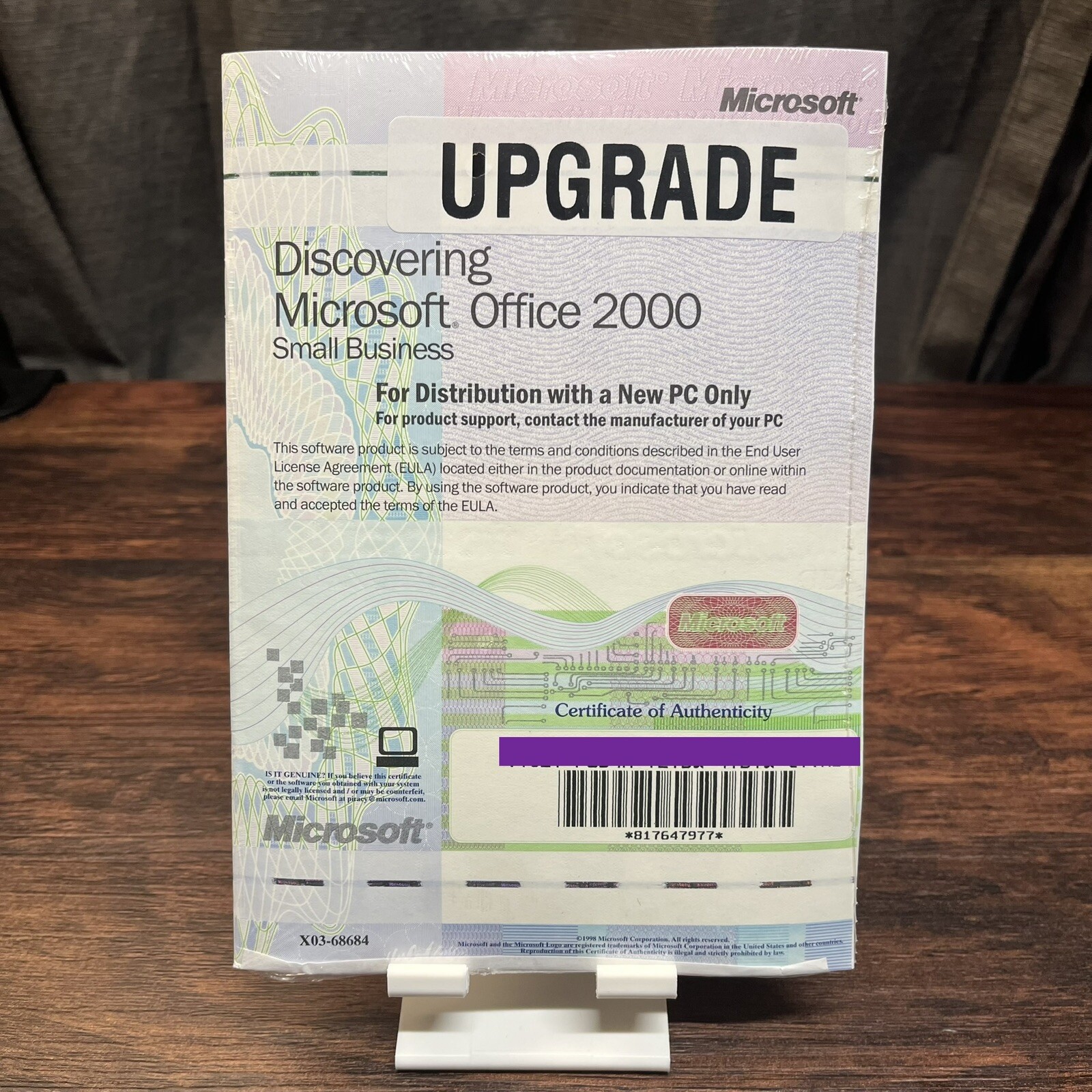 Micron Microsoft Office 2000 Small Business Upgrade New & Sealed