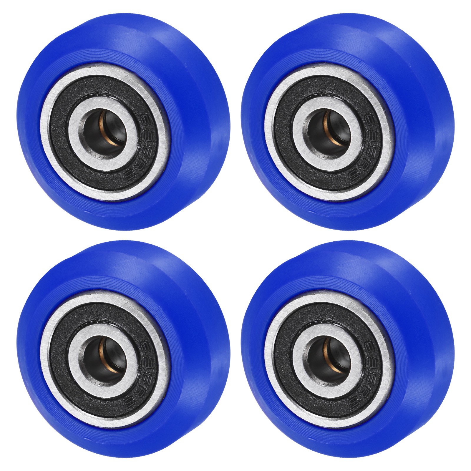 4Pcs 3D Printer Rollers V Slot 0.94" POM Pulley Wheel 625RS for 3D Printer Blue