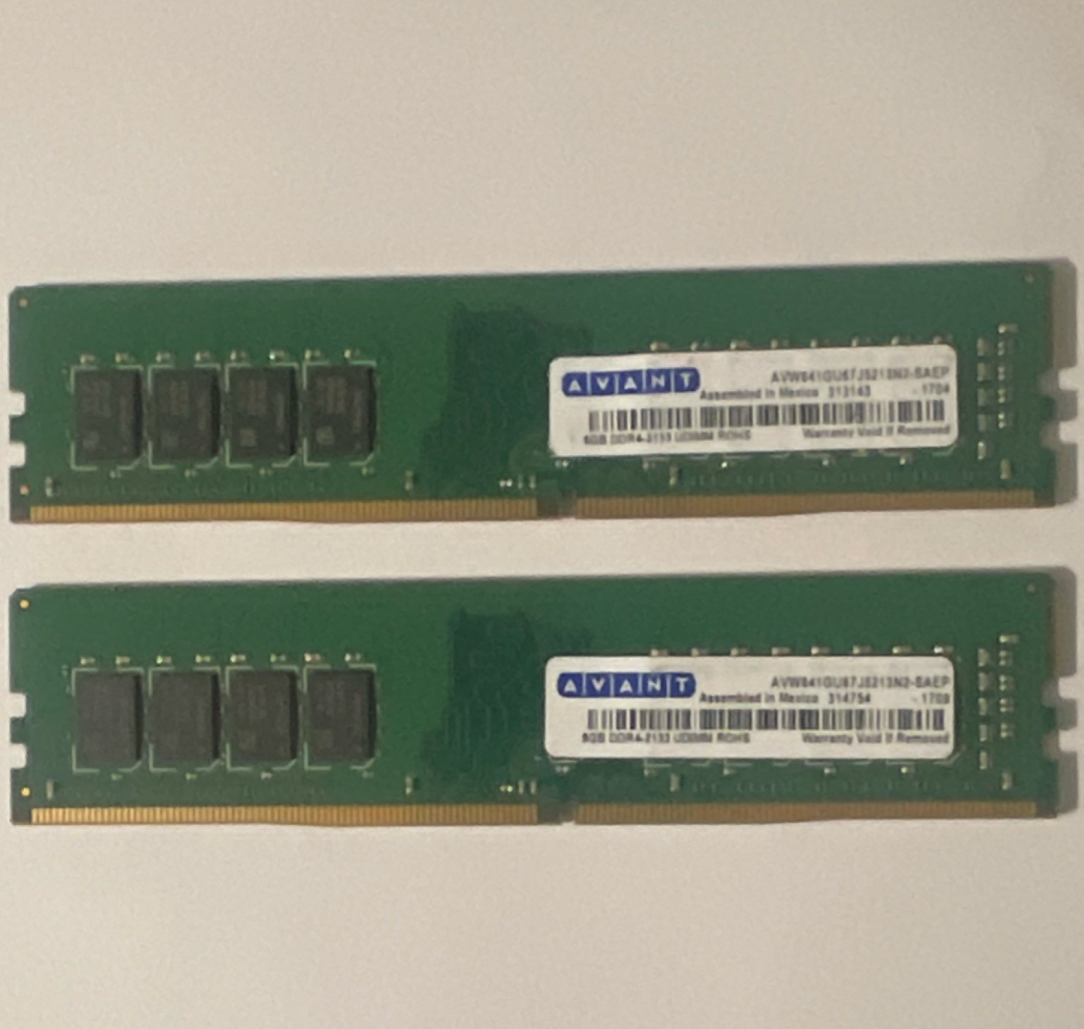 AVANT 16GB (2x8GB) DDR4 SDRAM UDIMM PC4-17000 288-Pin Non-ECC