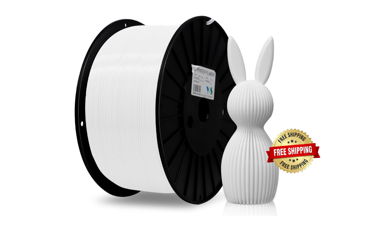 Filamento para impresora 3D de 3 kg 1,75 mm color blanco, para proyectos grandes