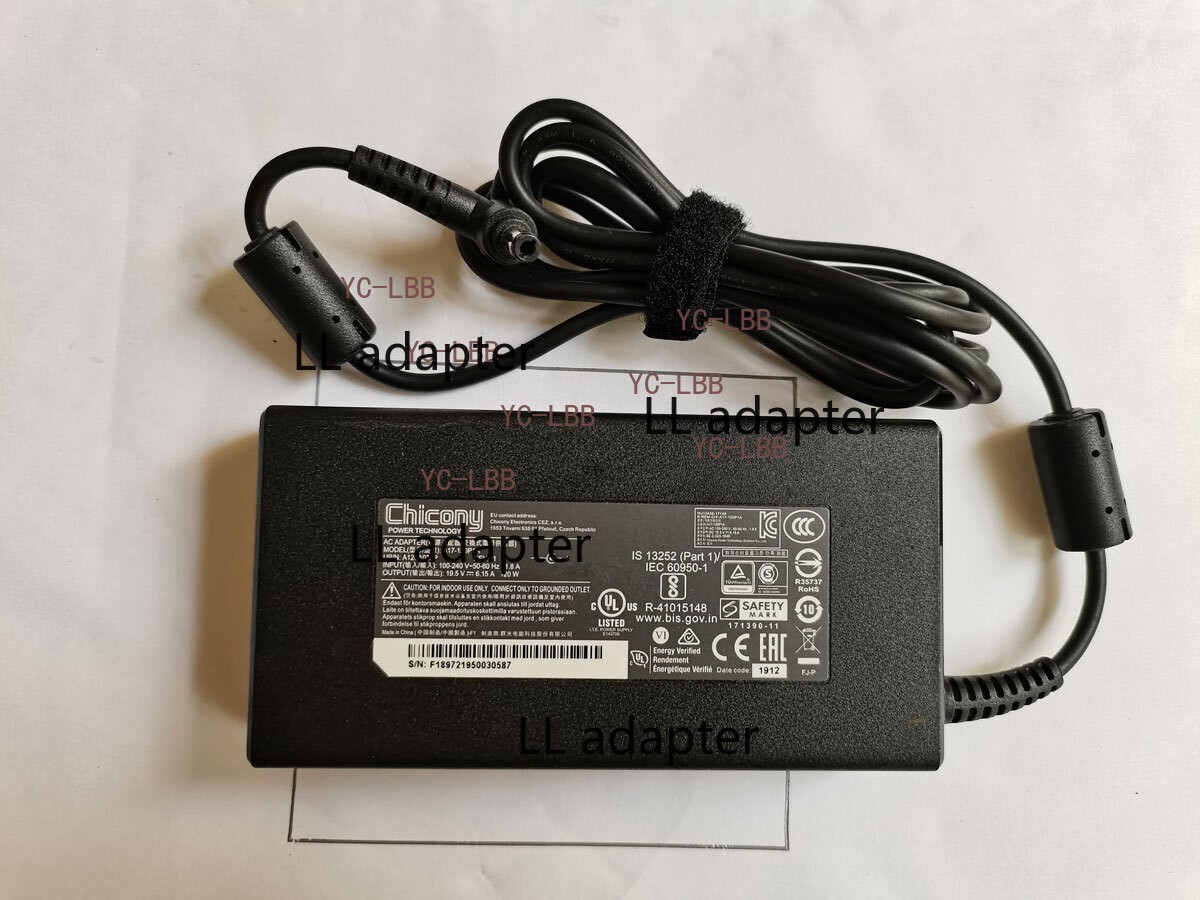 100%Original 120W 19.5V 6.15A A17-120P1A For MSI GF63 THIN 8SC MS-16R3 MS-16R1
