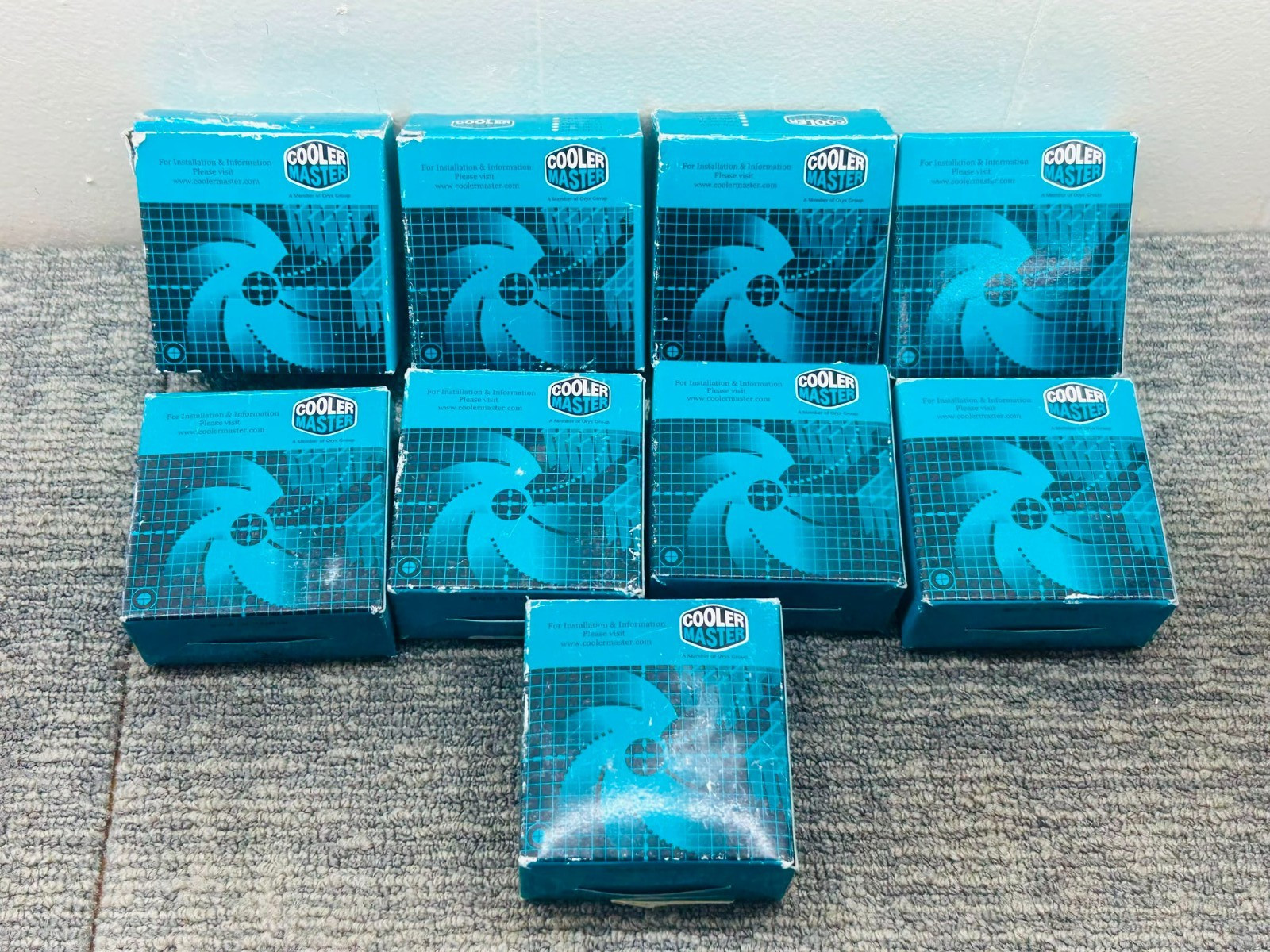 9x Cooler Master CM12V CPU Cooler Fan Lot Vintage New Old Stock NOS 12V 07173564
