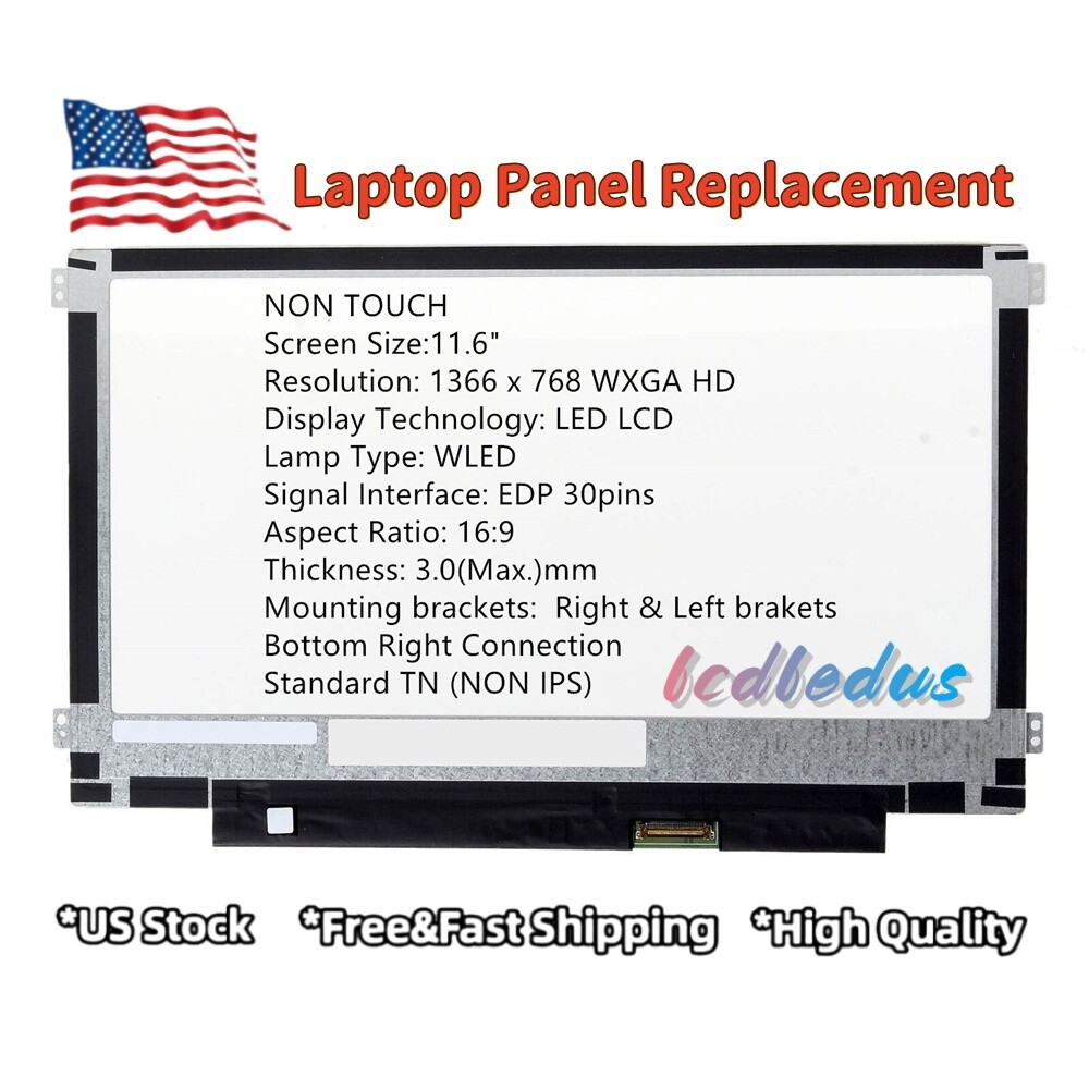 Acer Chromebook 311 C722 Replacement LED LCD Screen Panel 11.6" HD KL.0C722.SV1