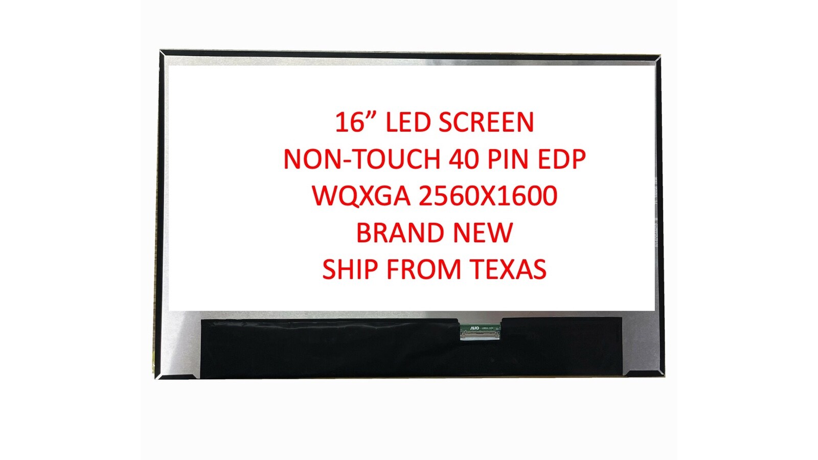 16" 165HZ LCD LED Screen AUO B160QAN03.K 2560x1600 40 Pin QHD Non Touch 0P3FPJ