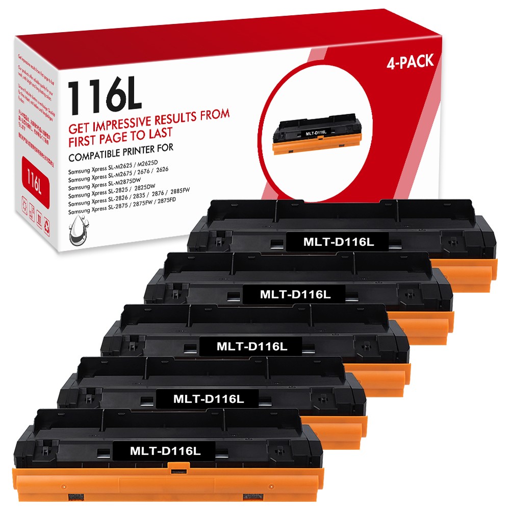 5x MLT-D116L Toner Compatible For Samsung 116L Xpress M2625D M2825DW M2825FD