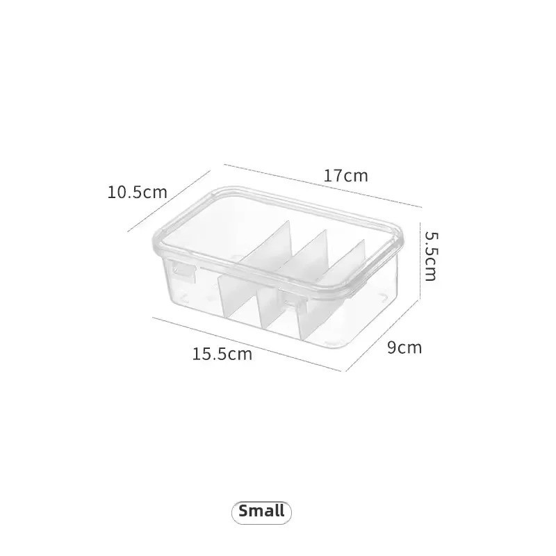 Transparent Cable Organizer Box with Lid Dustproof Data Cord Storage Case